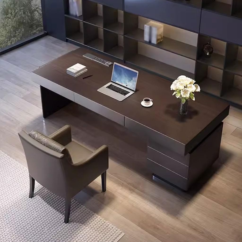 Schreibtisch Der minimalistische Schreibtisch eignet Sich for Firmenbüroschreibtische und kann auch als Heimarbeitstische Computertische verwendet Werden Büro Desk(180 * 70 * 75cm)
