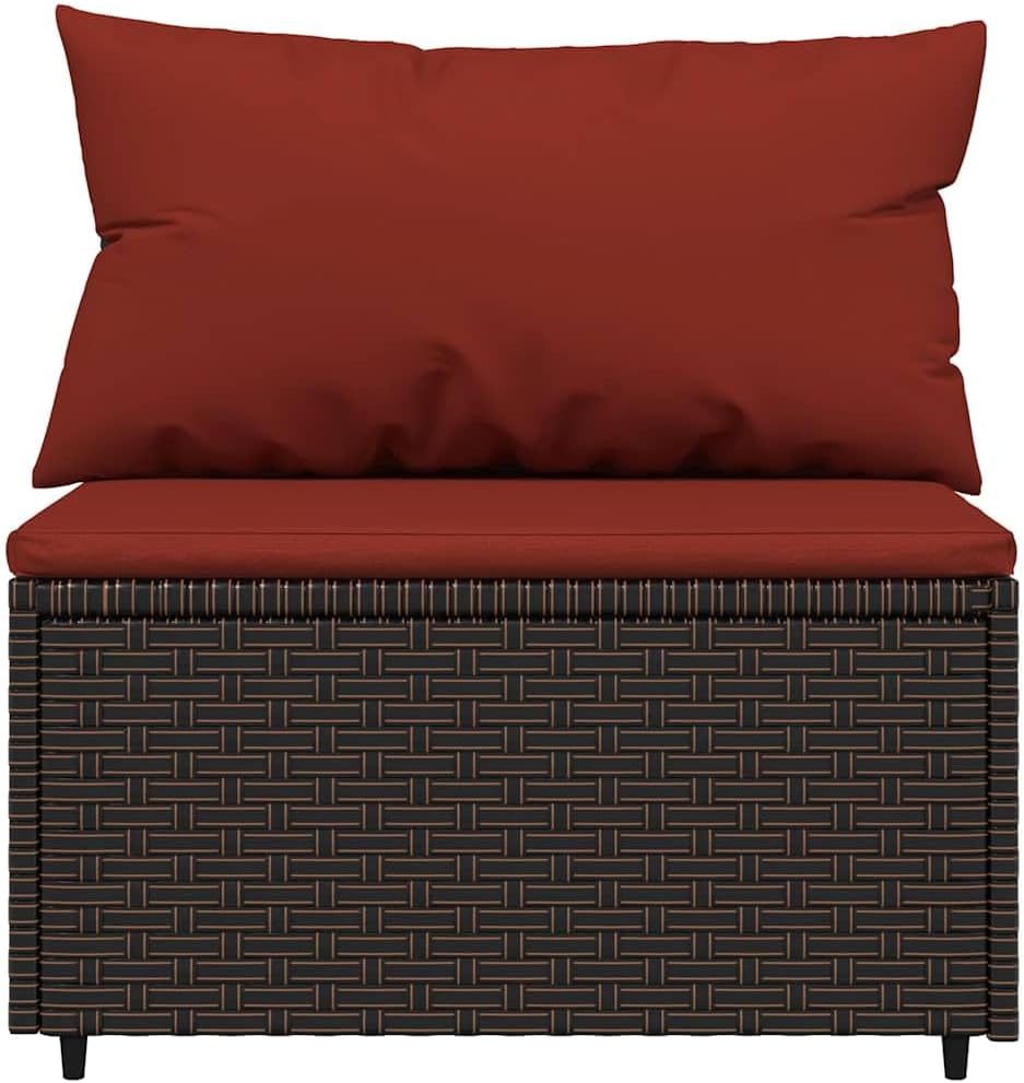 Patio Lounge Set Brown, Outdoor Sofas, 319819