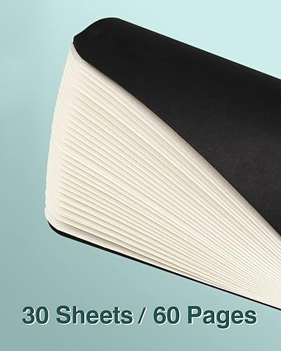 Miniatura 3 de Mini bloc de notas a granel paquete de 36 cuadernos pequeños de bolsillo, cuadernos de tapa negra de 3.5 x 5.5 pulgadas, 30 hojas60 páginas, para