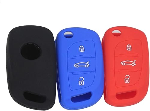 Miniatura 3 de HJPOQZ - Carcasa de repuesto para llave de coche, 3 botones, para Citroen DS3 DS4 DS5 DS6