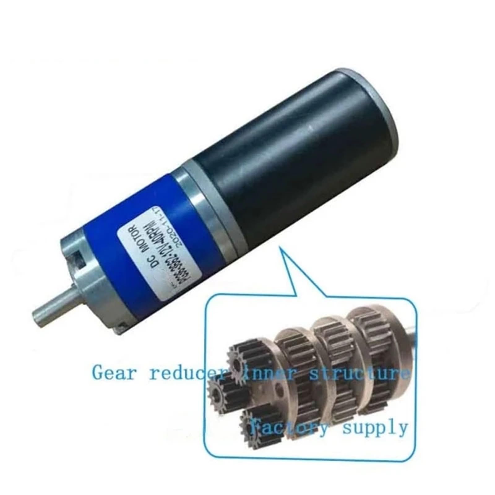 Motor eléctrico tubular de CC con reductor, 12 V, 24 V, 36 mm, 3662 CC, con engranaje planetario metálico cepillado y reductor.(16RPM,12Vmotor)