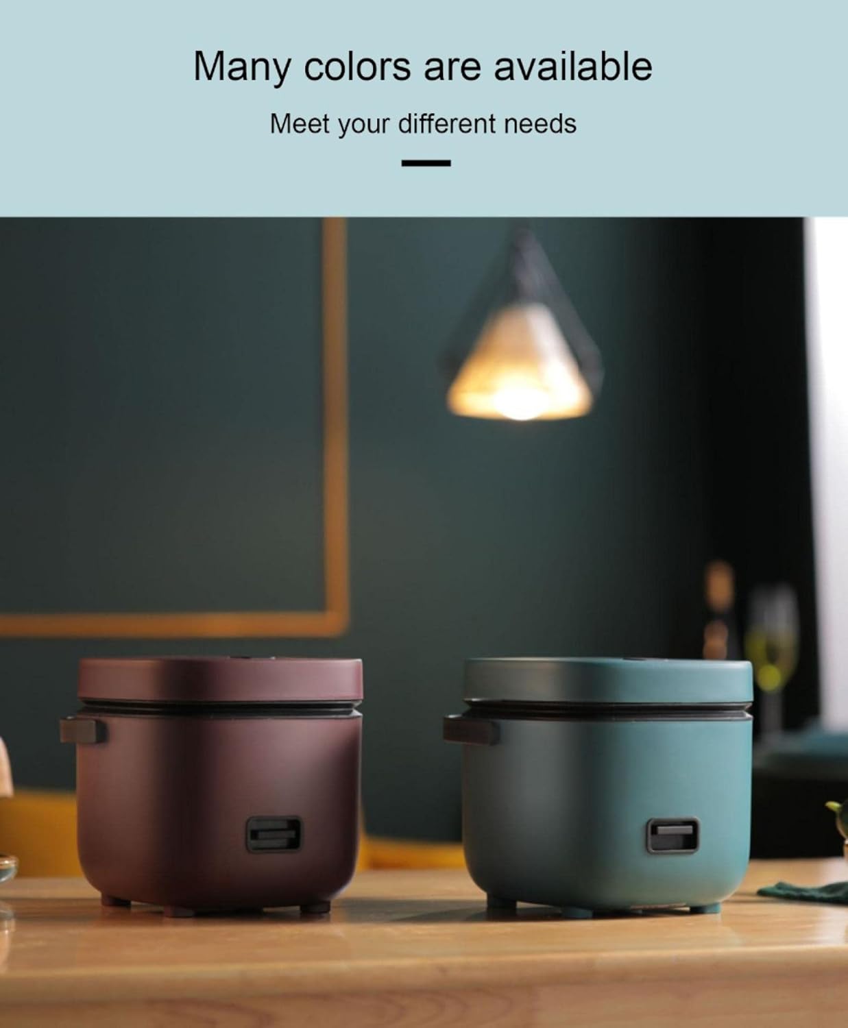 Mini Rice Cooker Multi-Function Single Electric Rice Cooker Non-Stick Household Small Cooking Machine Make Porridge Soup 1.2L EU Pink