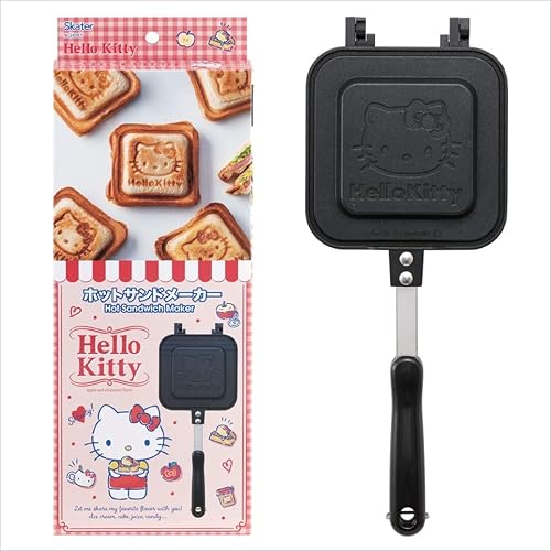 Skater Hello Kitty Sandwich Maker Cute Baking, Direct Fire, Aluminio
