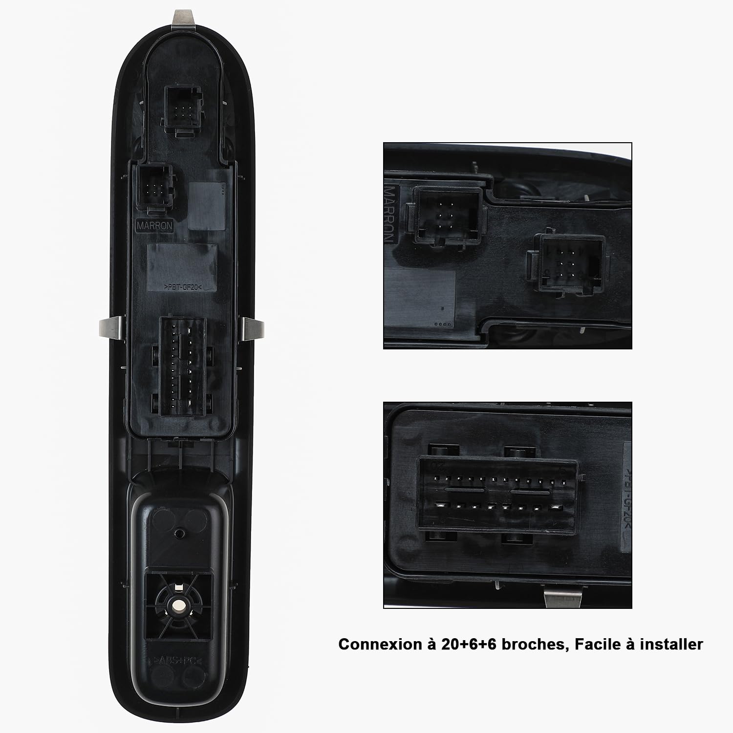 YAOPEI Controllo Leve Vetro Specchio Retrovisore per Peugeot 3008 5008 Interruttore Interruttore Interruttore Elettrico Alzacristallo 6490.X6 96650621ZD