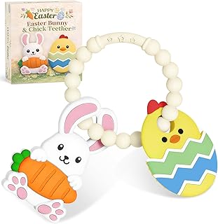Easter Baby Teething Ring Toys