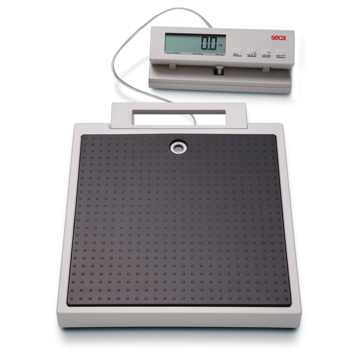 seca Personenwaage 869 mit Kabelfernanzeige, Teilung 100 g, Tragkraft 250 kg