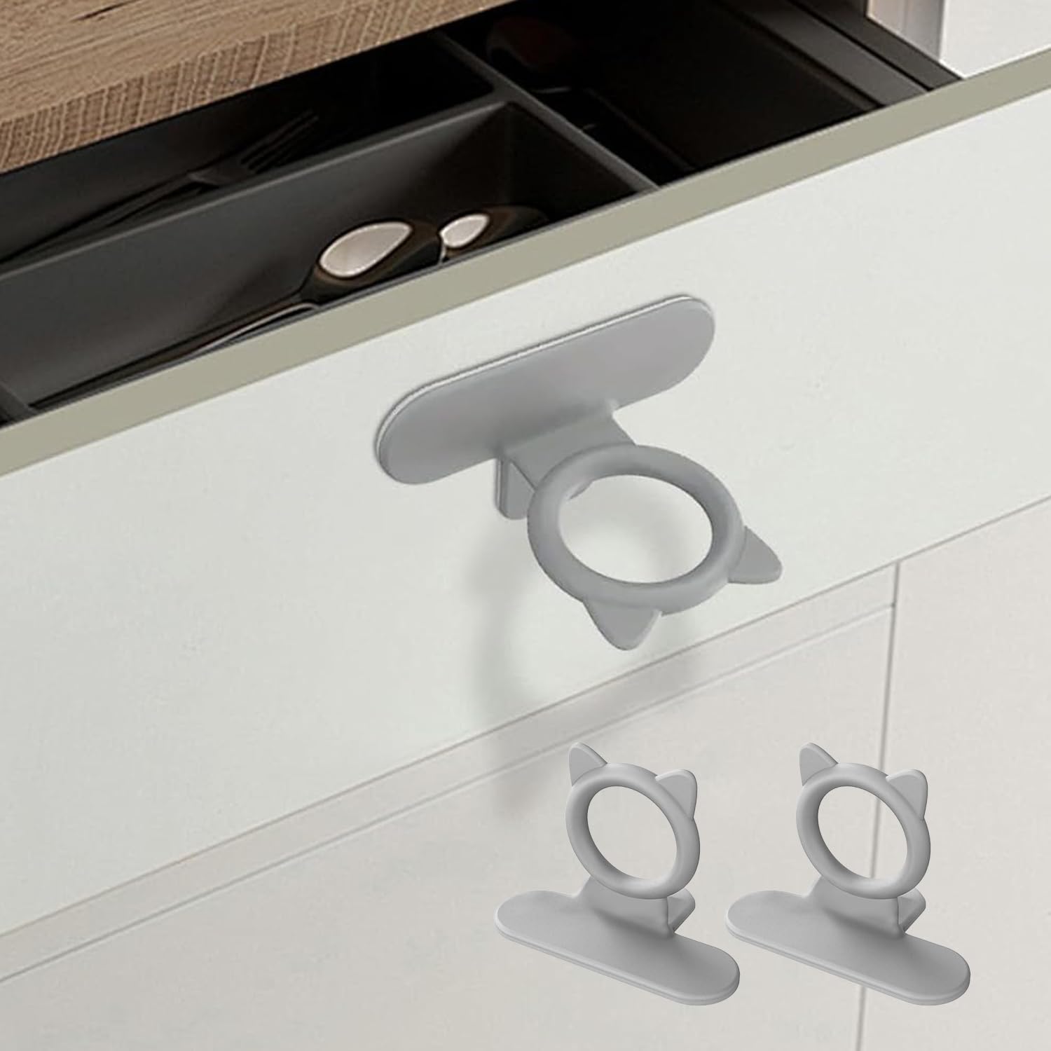 2PCS Toilet Lid Lifter Silicone Handle Bathroom Accessory Lid Opener Non-Slip Tool for Toilet Seat and Bathroom Use