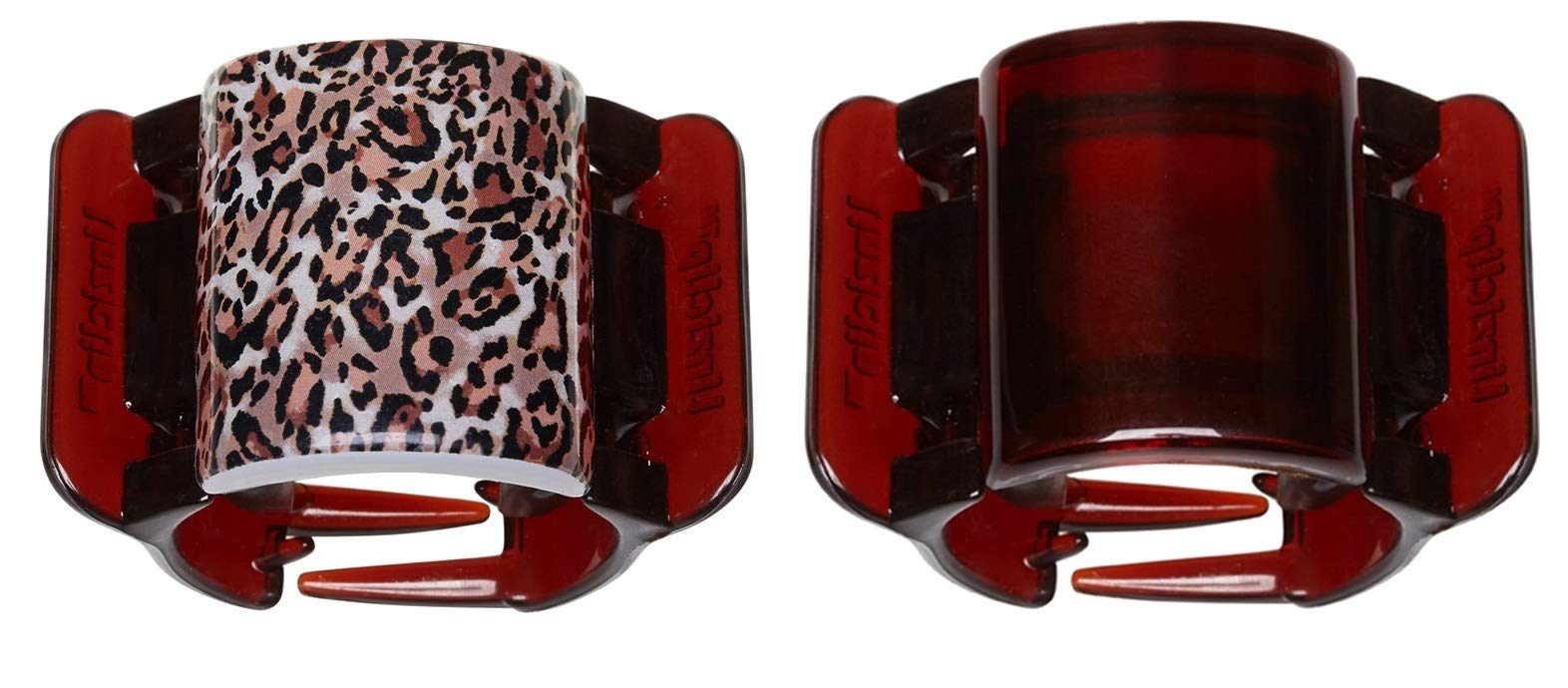 Linziclip Hair Jawclip Midi Brown Leopard Print & Tortoiseshell Bundle, 2-Pack