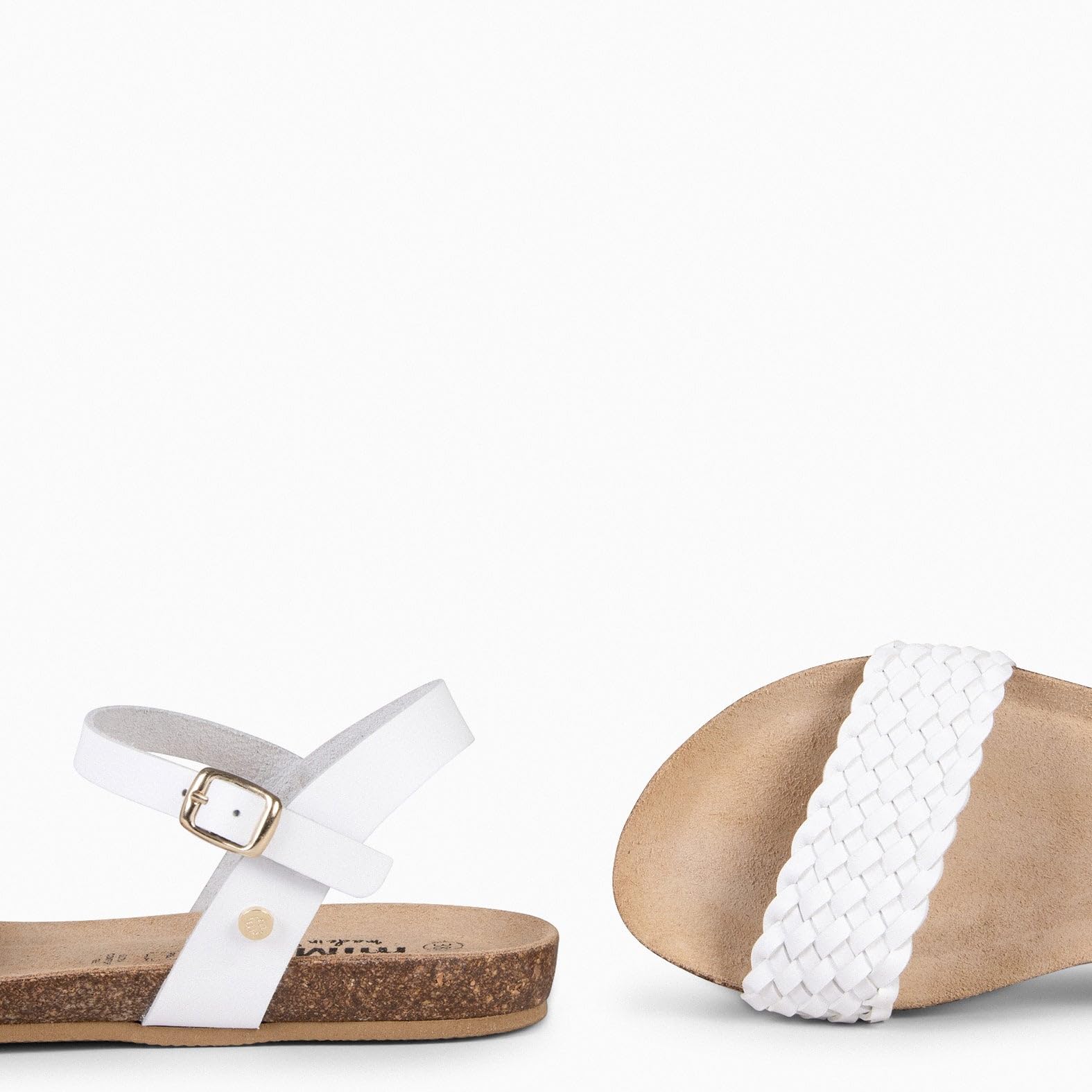 miMaO. Sandalias planas BIO de trenza. Hecho en España