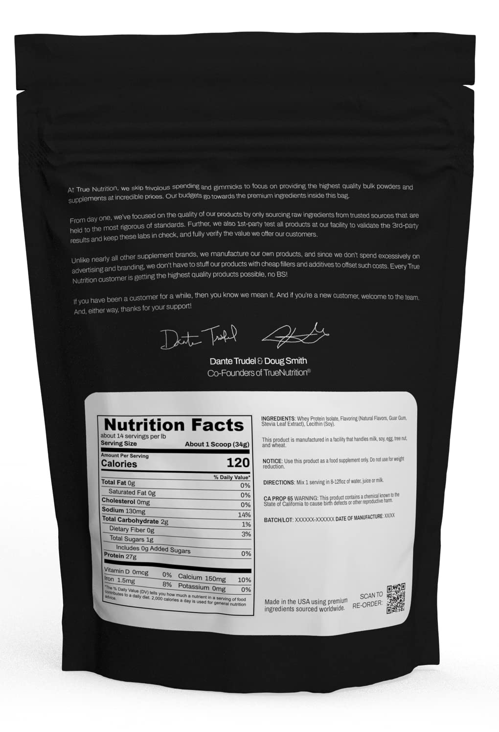 True Nutrition Whey Protein Isolate, French Vanilla, 1lb — Amazon image 2