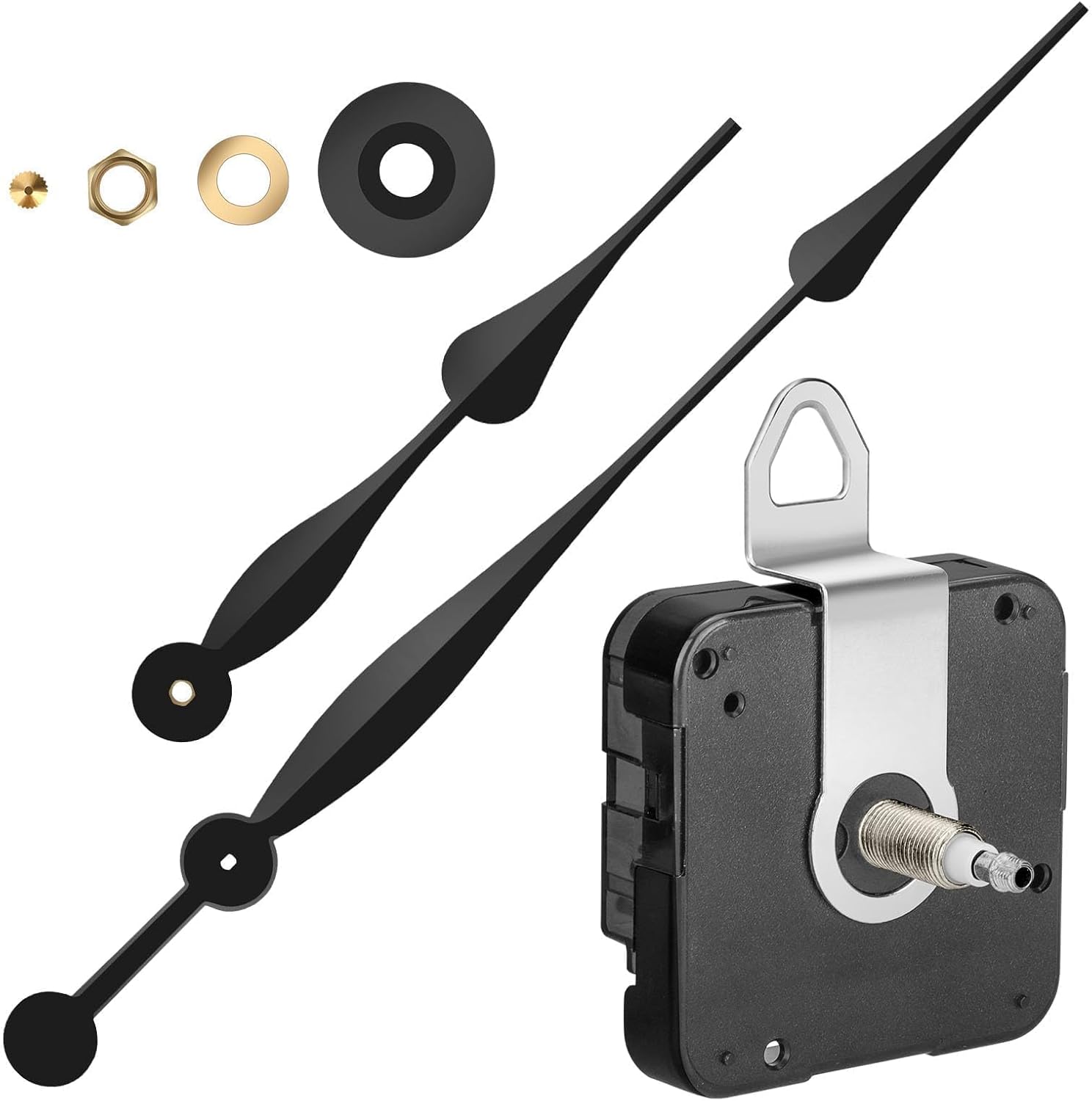 EEEKit Battery Clock Mechanism Replacement, High Torque Quartz Silent Clock Movement with 25.4cm