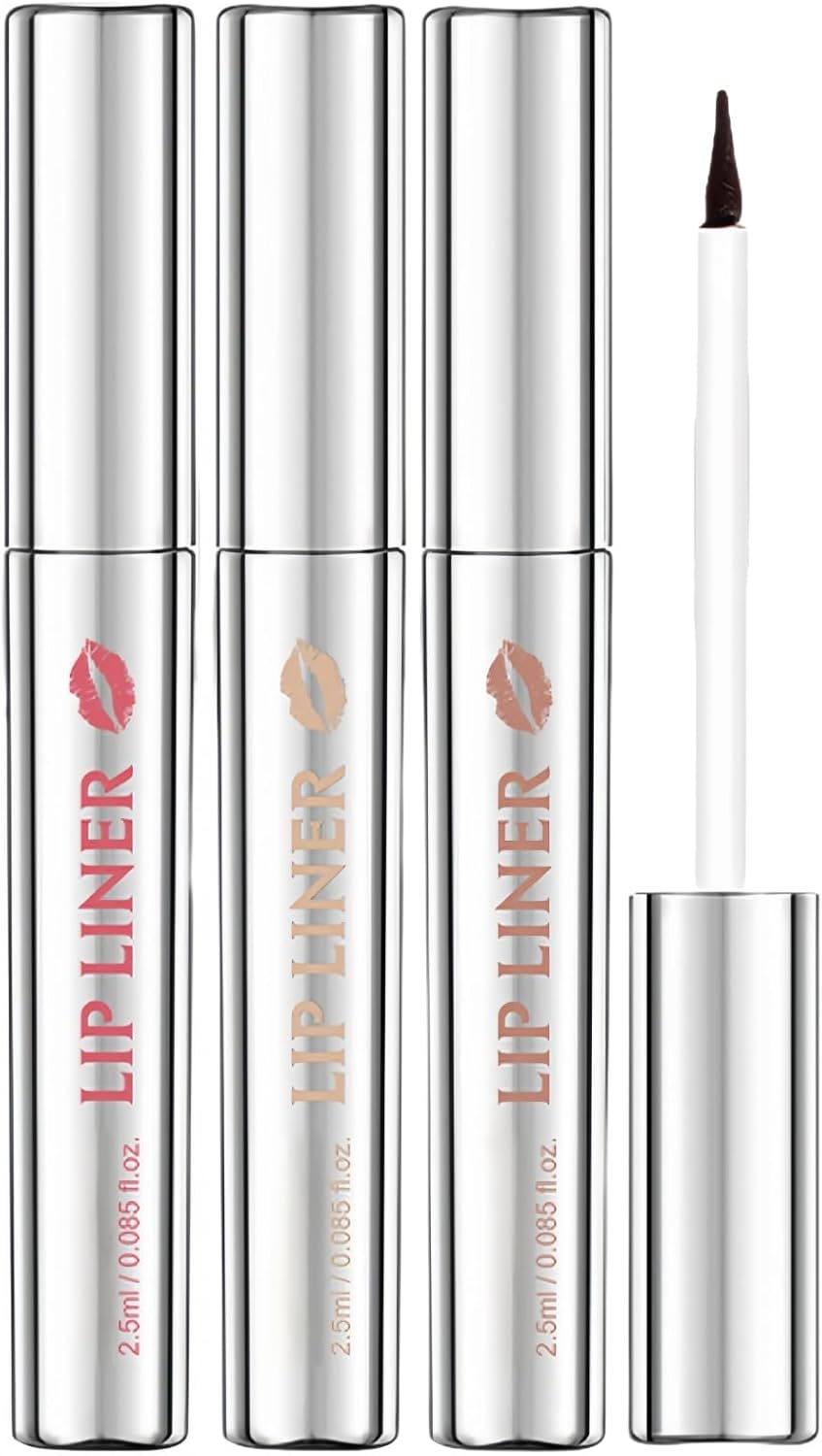 3Pcs Lip Stain Peel Off,Long-Lasting Lip Tint,Peel Off Lip Liner Stain Ta/ttoo,Peel Off Lip Liner Stain,Non-stick Cup Peel Off Lipstick,Lip Makeup for Women,Waterproof Lip Gloss,Matte Finish