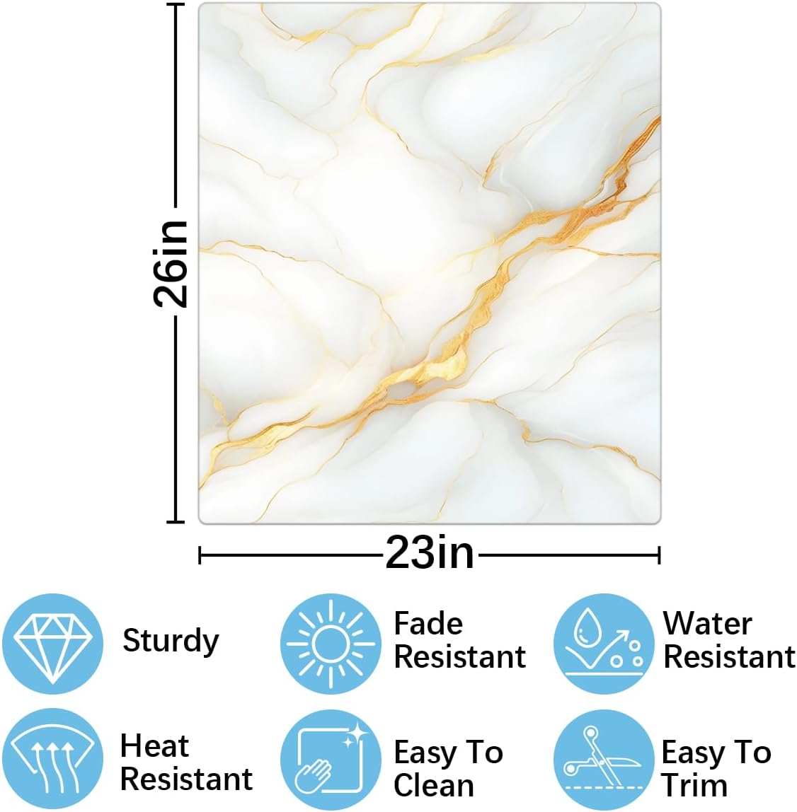 Beautiful White Marble Dishwasher Magnet Cover, Magnetic Dishwasher Decorate Covers,Magnetic Fridge Door Cover,Refrigerator Decal for Kitchen Home Appliance Decorative 23 X 26 Inch A:b-7