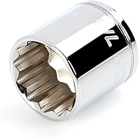 Vista 46 de TEKTON Unidad de 3/8 pulgadas x enchufe de 12 puntos de 0.787 in SHD12320