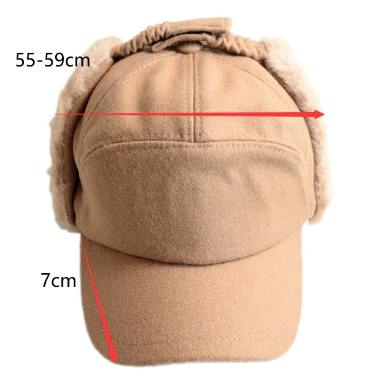 Cappello Inverno Cappelli Invernali Unisex Cappello da Soldato con Paraorecchie Invernale Caldo Spesso Antivento Termico Berretto(Bruin)