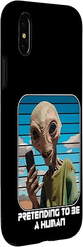 Miniatura 6 de iPhone 14 Pro Alien Pretending To Be A Human Halloween Women, Men, Kids Case