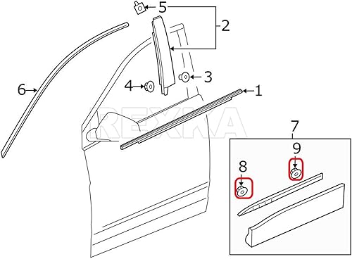 Miniatura 6 de Rexka 10 piezas de alerón de apertura de rueda basculante 15864780 compatible con GM Chevy Cadillac GMC Buick Sierra Silverado Acadia Traverse