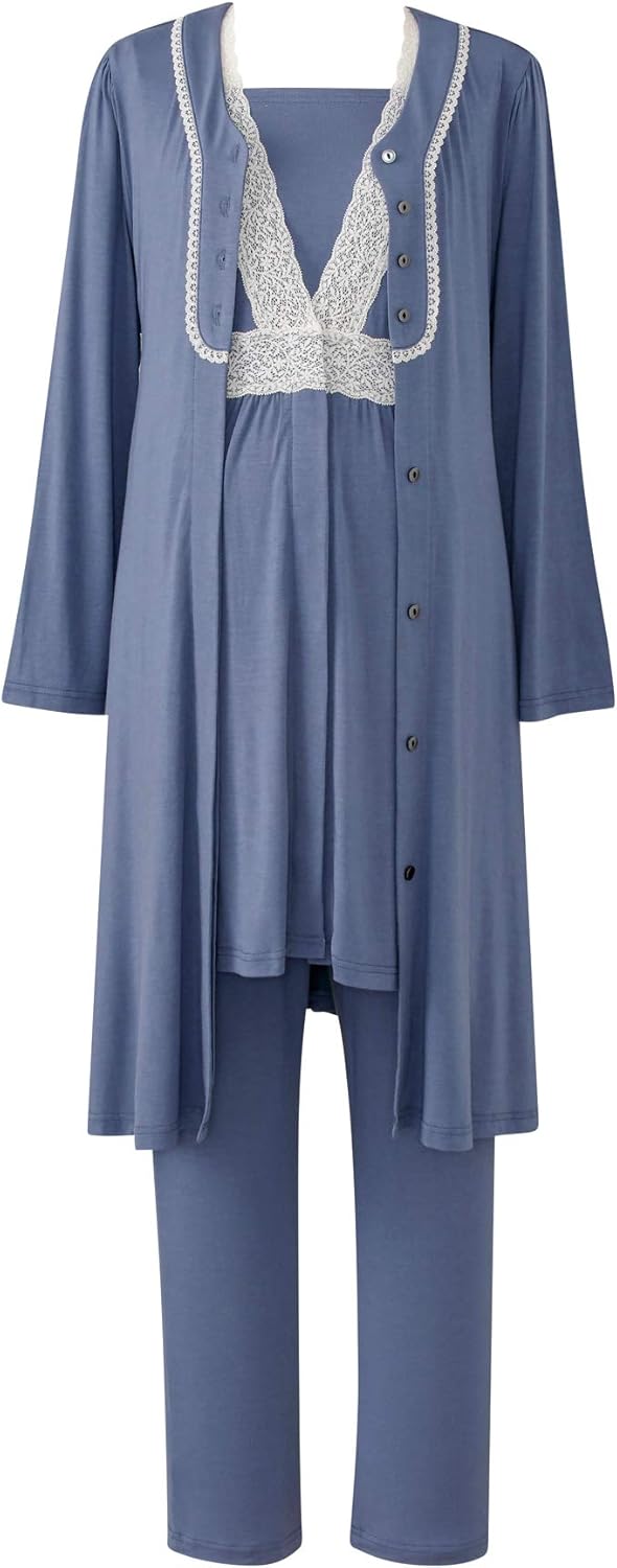 ジェラートピケ　マタニティパジャマ　新品水通しのみ上下セット　授乳簡単 ジェラートピケ マタニティパジャマ 新品水通しのみ上下セット 授乳