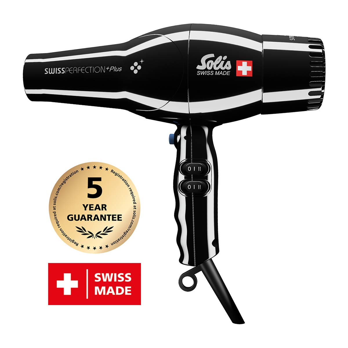 Solis Swiss Perfection Plus 3801 Hairdryer - Blow Dryer with 4