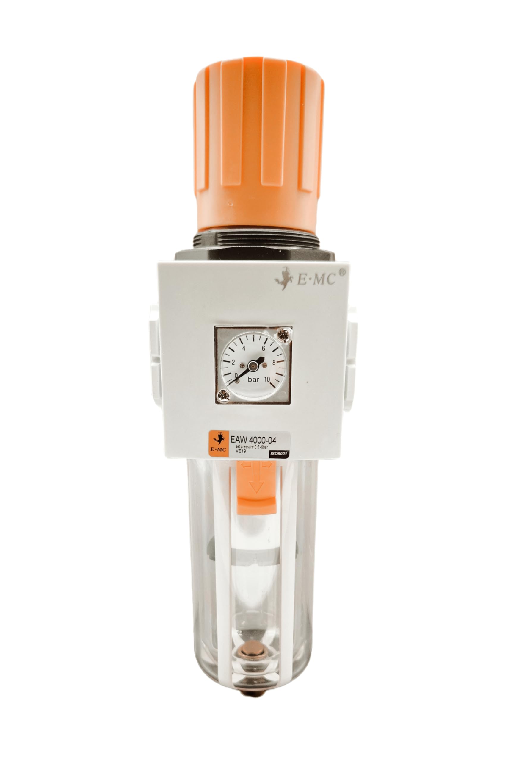 Fittingstore - Filterregler, Eco-Line Druckminderer Wasserabscheider Druckregler Manuell,Halbautomatisch,Automatisch Entwässerung (G 1/4" / manuelle Entwässerung)