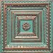 Brilliance Copper/Patina (24x24 PVC 20 mil) Ceiling Tile - Drop in Grid or Staple/Glue Application