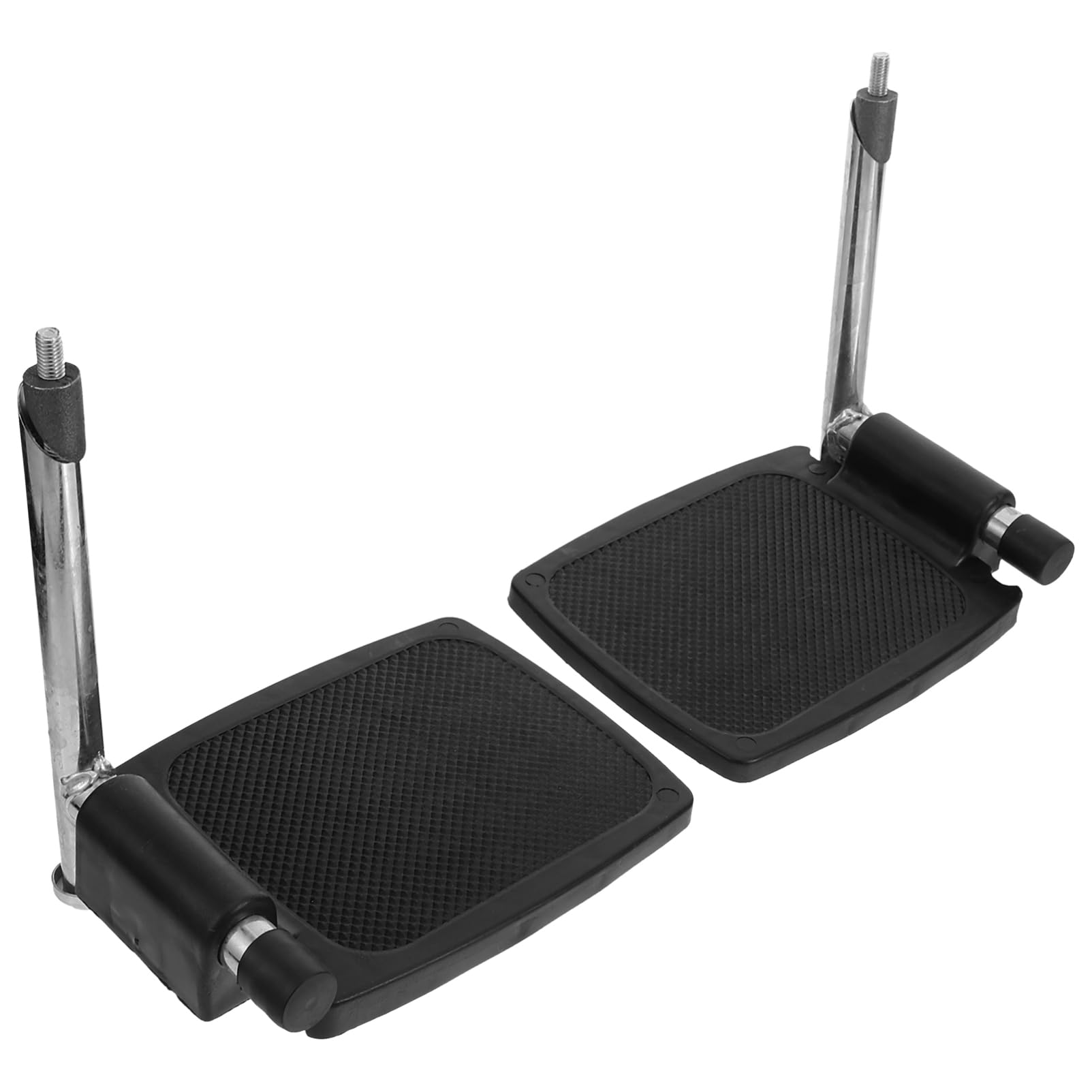 FOMIYES Pair Wheelchair Footrest Replacement Aluminum Alloy Pedal Leg Pad Easy Install Wheelchair Parts