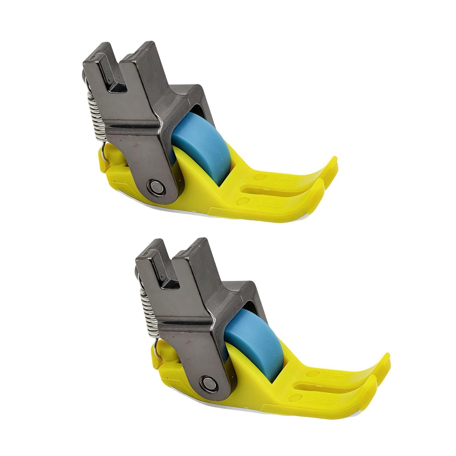 2Pieces Sewing Machine Roller Presser Foot Replaceable Flat Car Rollers Pressers Feet Sewing Machines Accessories Machine Accessories