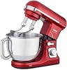 Poor Culina Chef Stand Mixer, Food Processor, Kneader, 1000W, 5 L Hopper, Stainless, Rouge