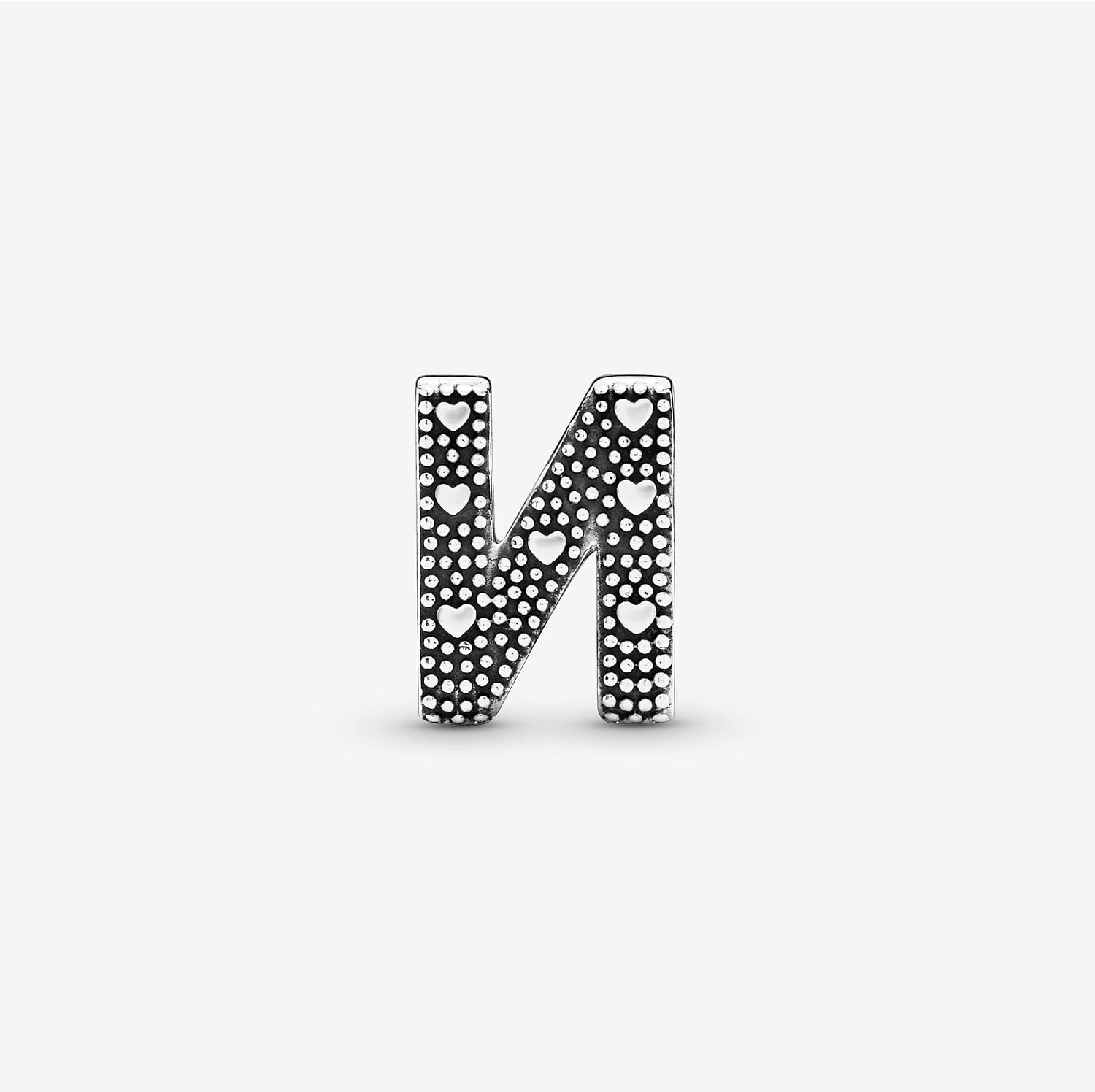 PANDORA Letter N Alphabet Charm - Compatible Moments Bracelets - Jewelry for Women - Gift for Women in Your Life - Made with Sterling Silver