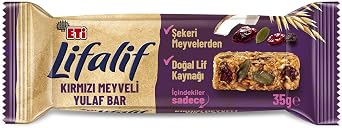 Eti Lifalif Kırmızı Meyveli Yulaf Bar 35 g x 16 Adet