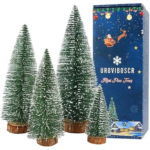 Green Bottle Brush Trees Christmas Cover
