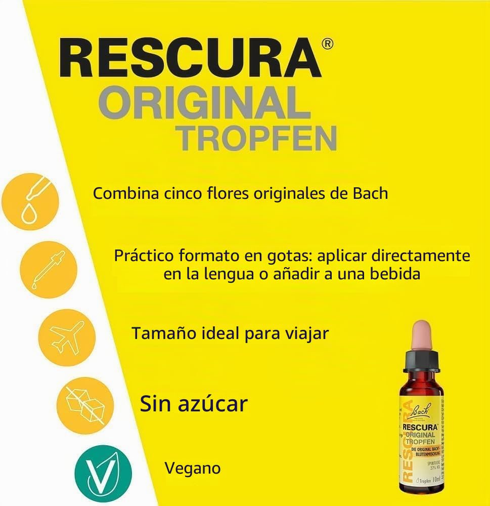 Bachblüten Original Rescura Tro m. Alkohol, 20 ml Solución