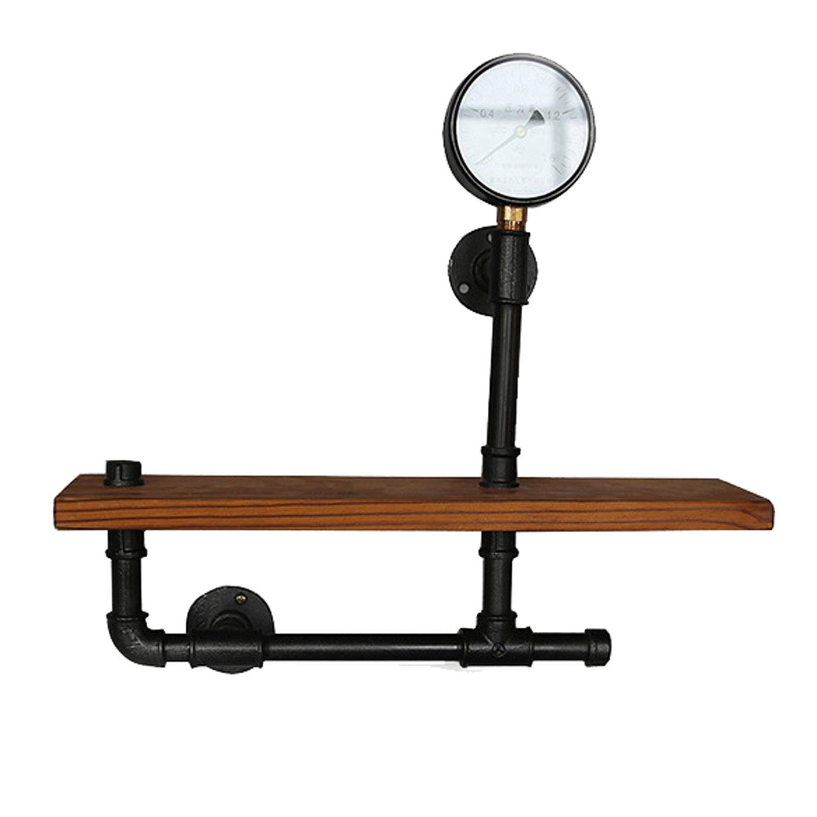 Regal Industrial Regale Für Die Wand Vintage Industrielle Wandregal Industrial Regal Pipe Display Wandmontage Bücherregal Heavy Duty Punk Style Black Storage,Schwarz