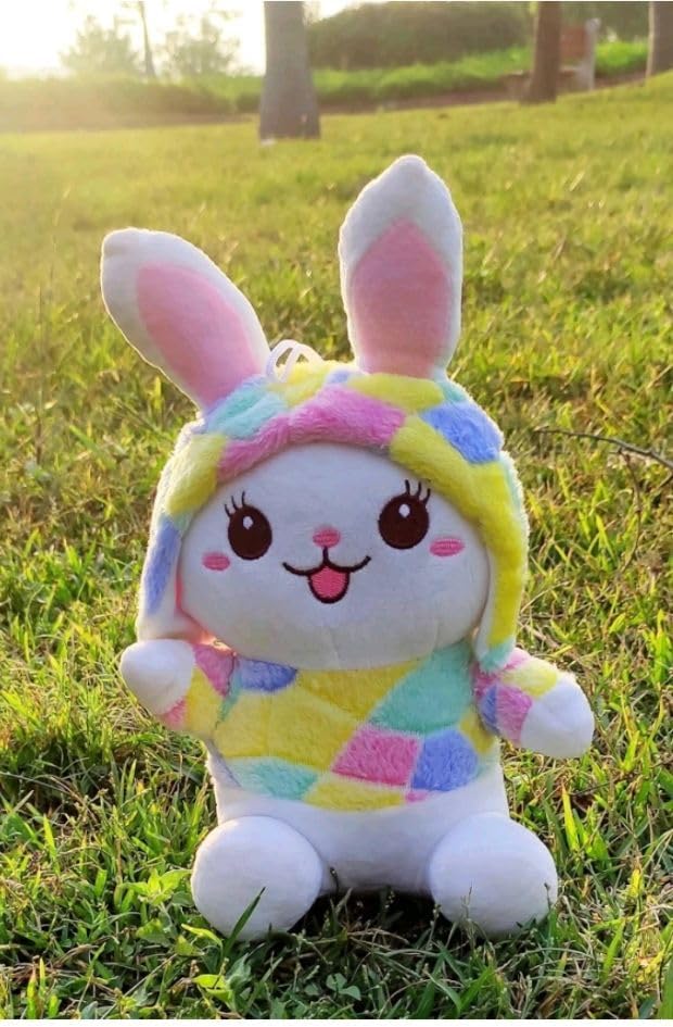 Image of Cap Rabbit 20cm Soft Toys for Kids | Plush Soft Toys for Baby Boys and Girls| Best Gift | Cap Rabbit Soft Toy for Kids -White 20Cm Height