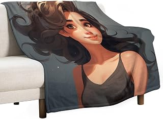 Personalised Girl Blanket Blankets Great Gifts for Women Fluffy Throw Blanket for Girls Kids Adults Sofa Travel Outdoor Graduation Valentine's Day 150X200Cm