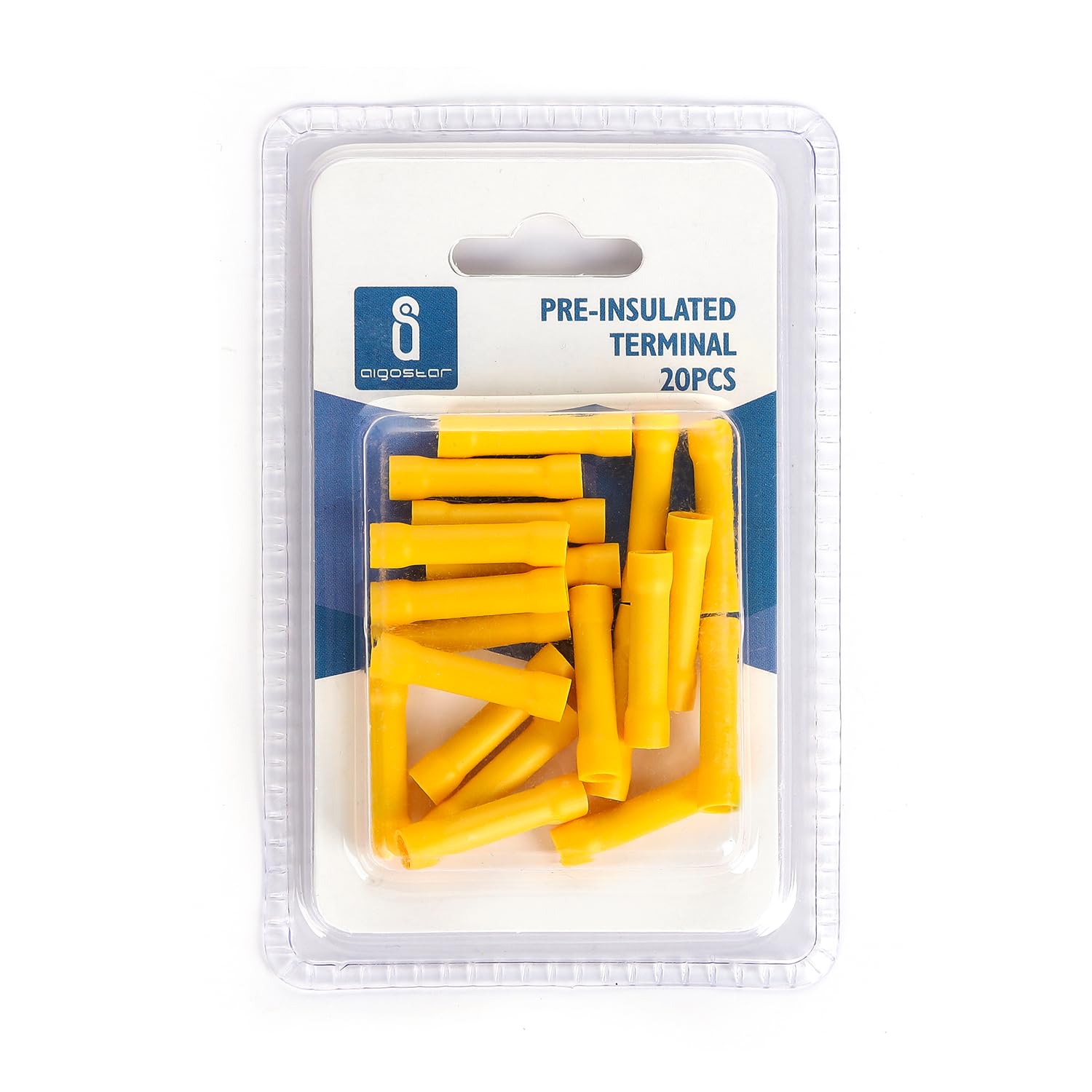 Pre-insulated yellow connectors BV1.25 (20 units per blister) ensure safe and fast electrical connections, offering optimal insulation for all your electrical projects.