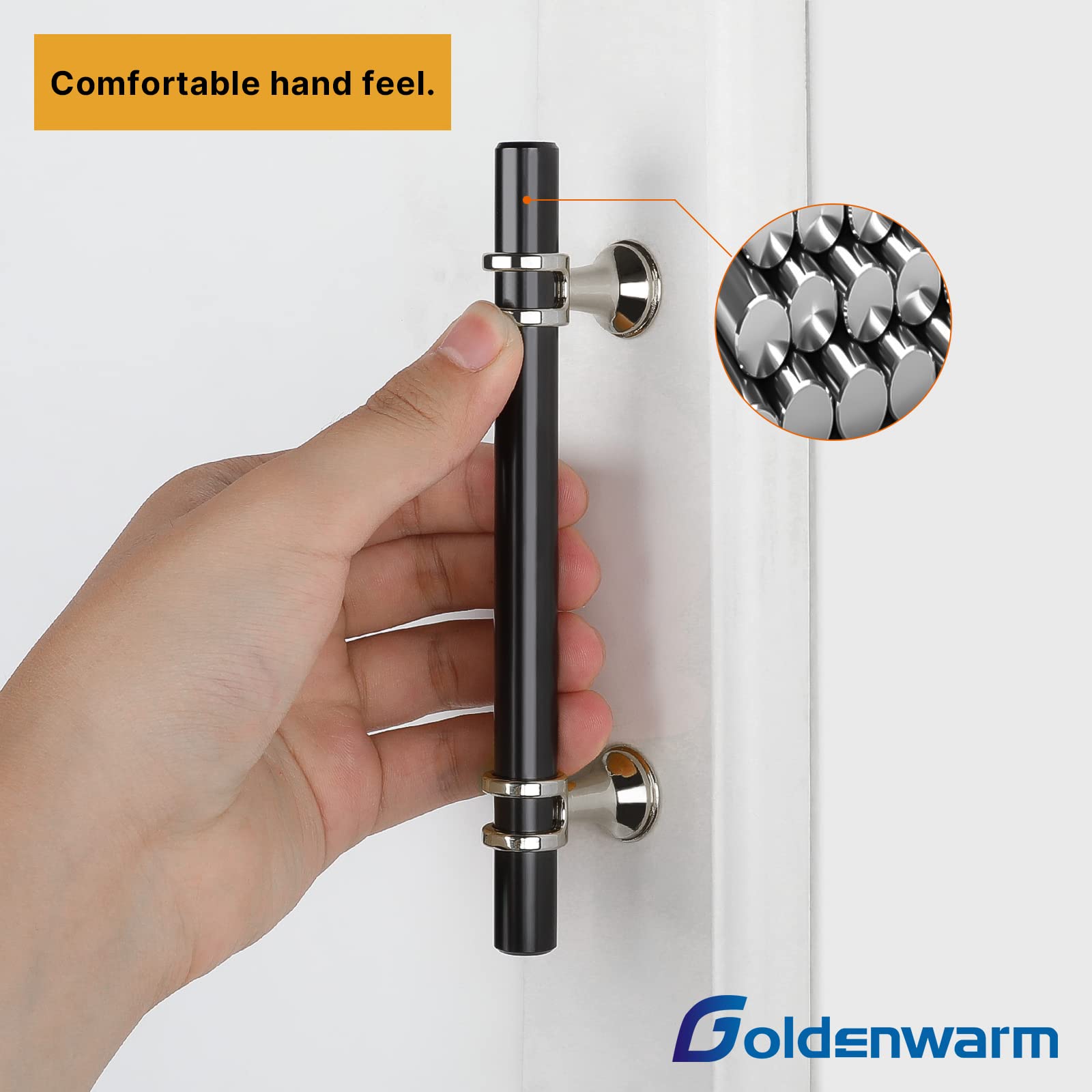 Tiradores de acero inoxidable para muebles de cocina, 20 unidades, 96 mm, color dorado