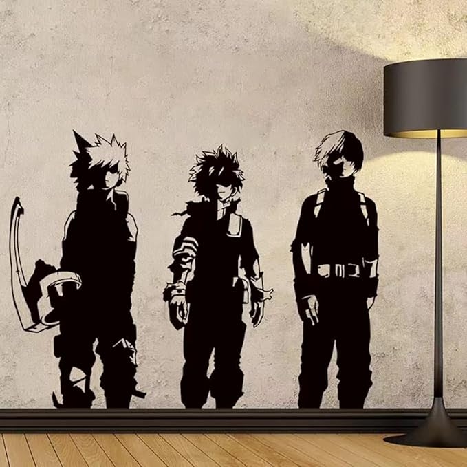 Anime Wall Stickers Decal Room Decor, Waterproof PVC Large