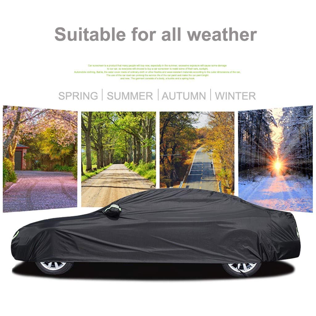 Pokrowiec samochodowy kompatybilny z BMW 228, wodoodporny, na każdą pogodę, oddychający, z bawełnianą podszewką, uniwersalny krój, na zewnątrz i do wewnątrz, odporny na słońce, odporny na zarysowania, odporny na promieniowanie UV, pełna osłona