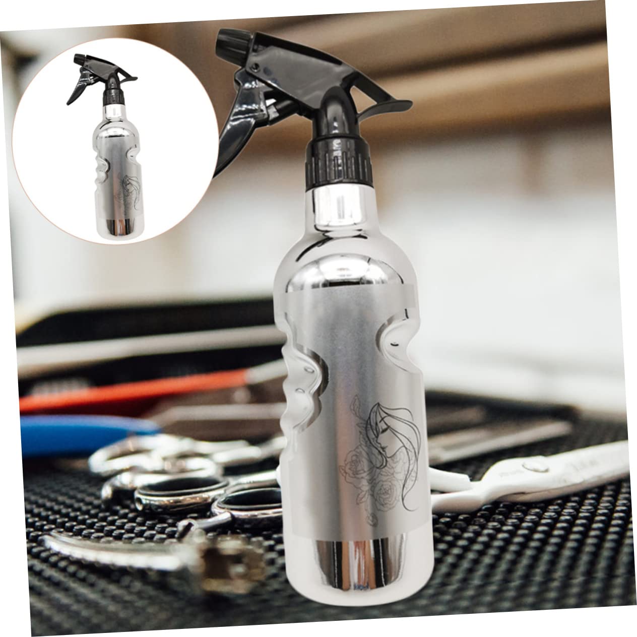 Cabilock 4pièces Bouteille Vaporisateur Rétro Pour Coiffeurs Spray De Salon à Brume Fine Pour Soins Capillaires Et Hydratation Des Cheveux