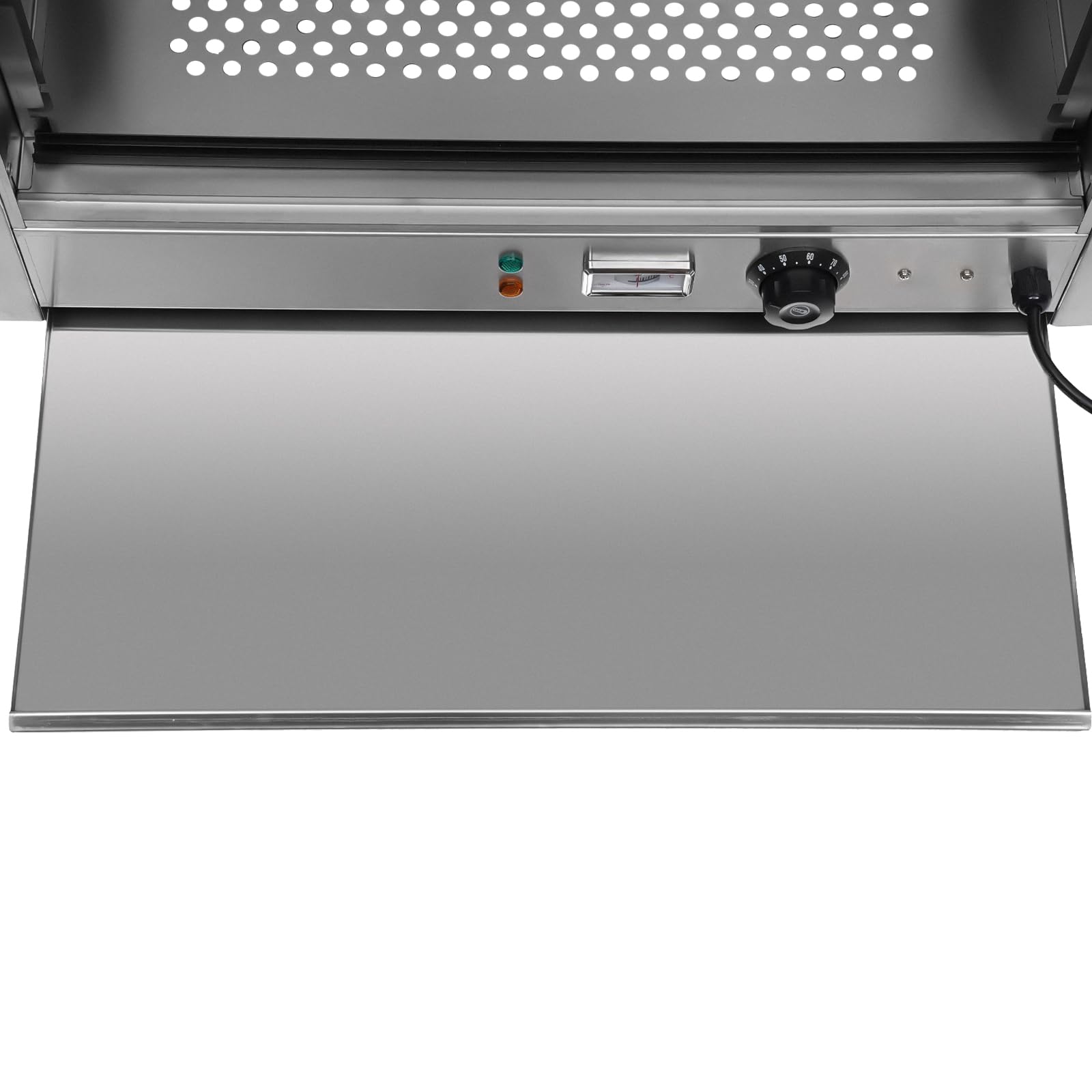 Vetrina Isolamento Termico,800W Top Mount Vetrina Armadio Caldo Riscaldatore Cibo Stazione Benzina Temperatura Regolabile 30-85°C Riscaldamento Rapido,per Negozio Convenienza