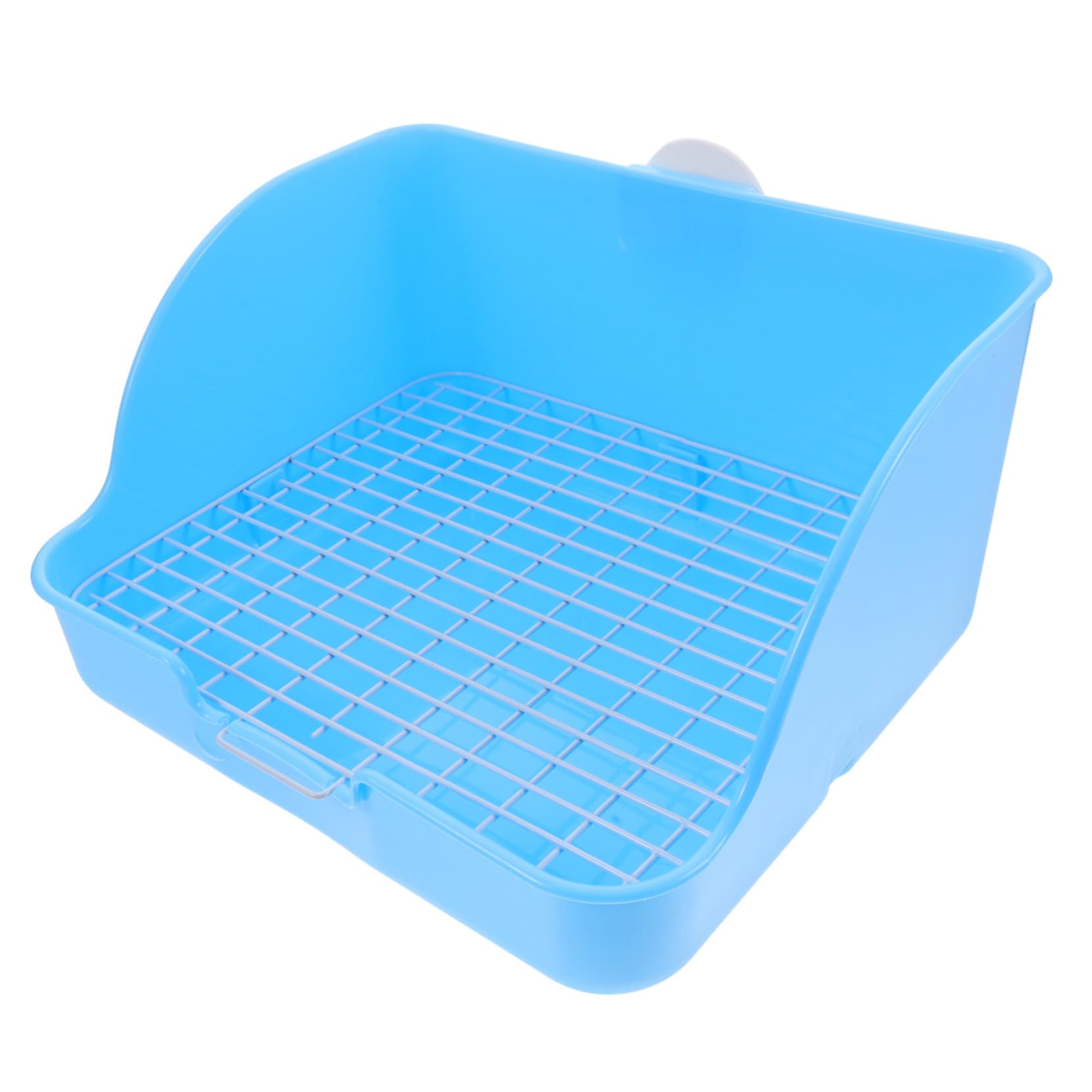 Garneck Rabbit Toilet Corner Litter Boxes Guinea Pig Tray Pet Toilet Pp Tear-Resistant Wall-Integrated