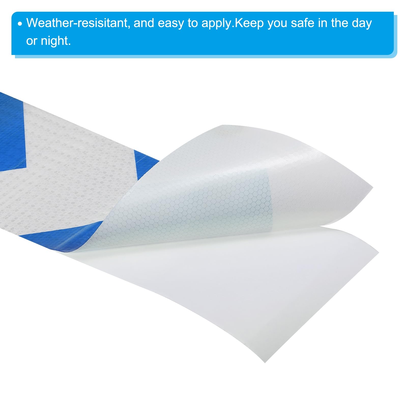 Unique Bargains High Visibility Self-Adhesive Warning Safety Reflective