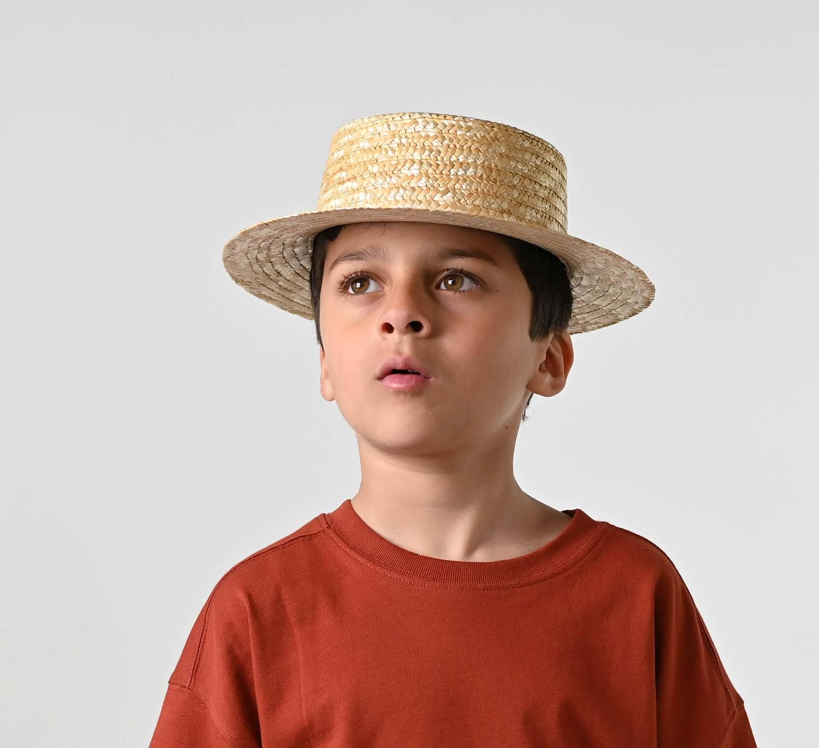 Chapeau canotier Paille Enfant Petit Canotier