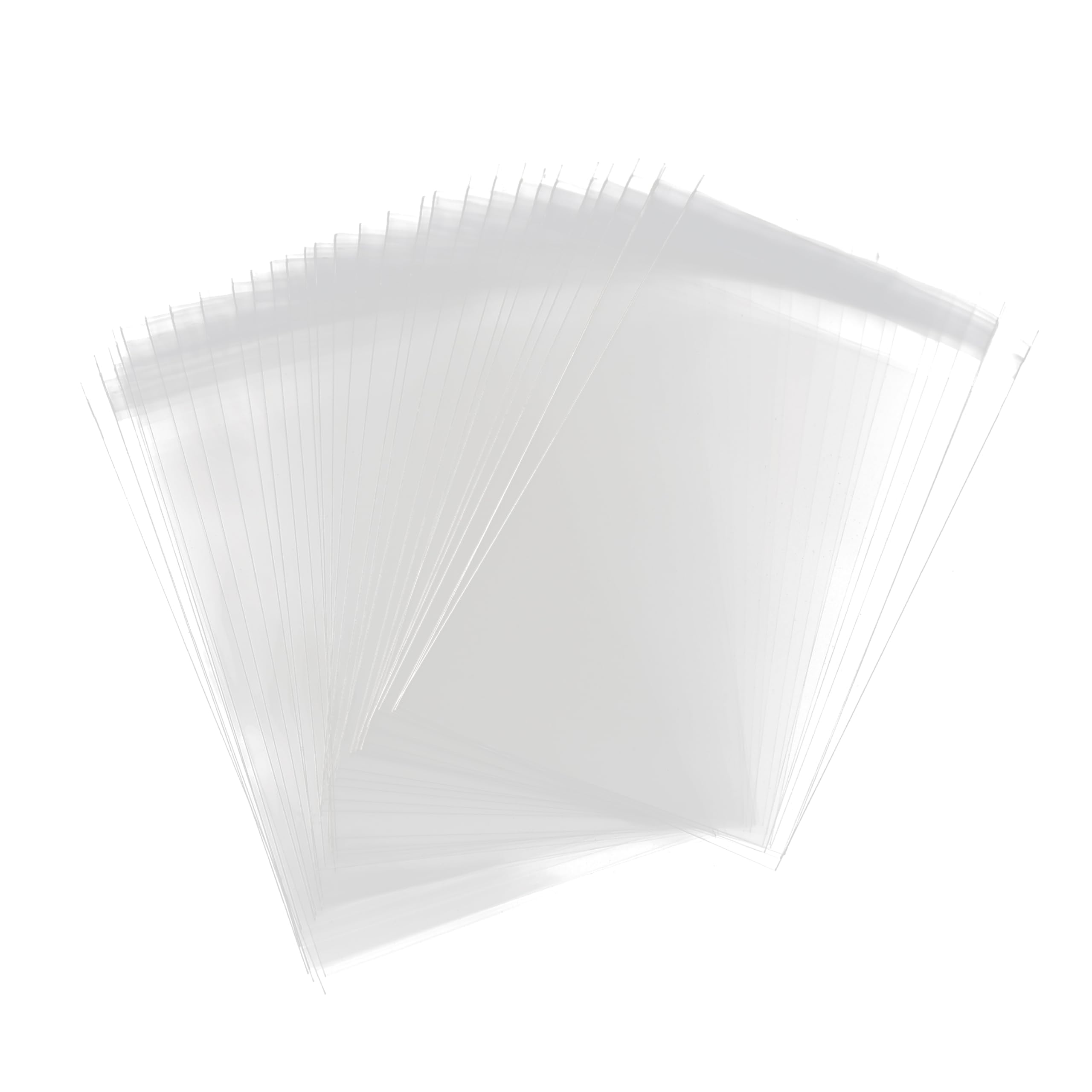 Bolsas transparentes de celofán autosellantes, 100 bolsas de celofán de 4 x 6 pulgadas, buenas para pastelería, panadería, galletas, dulces y postres