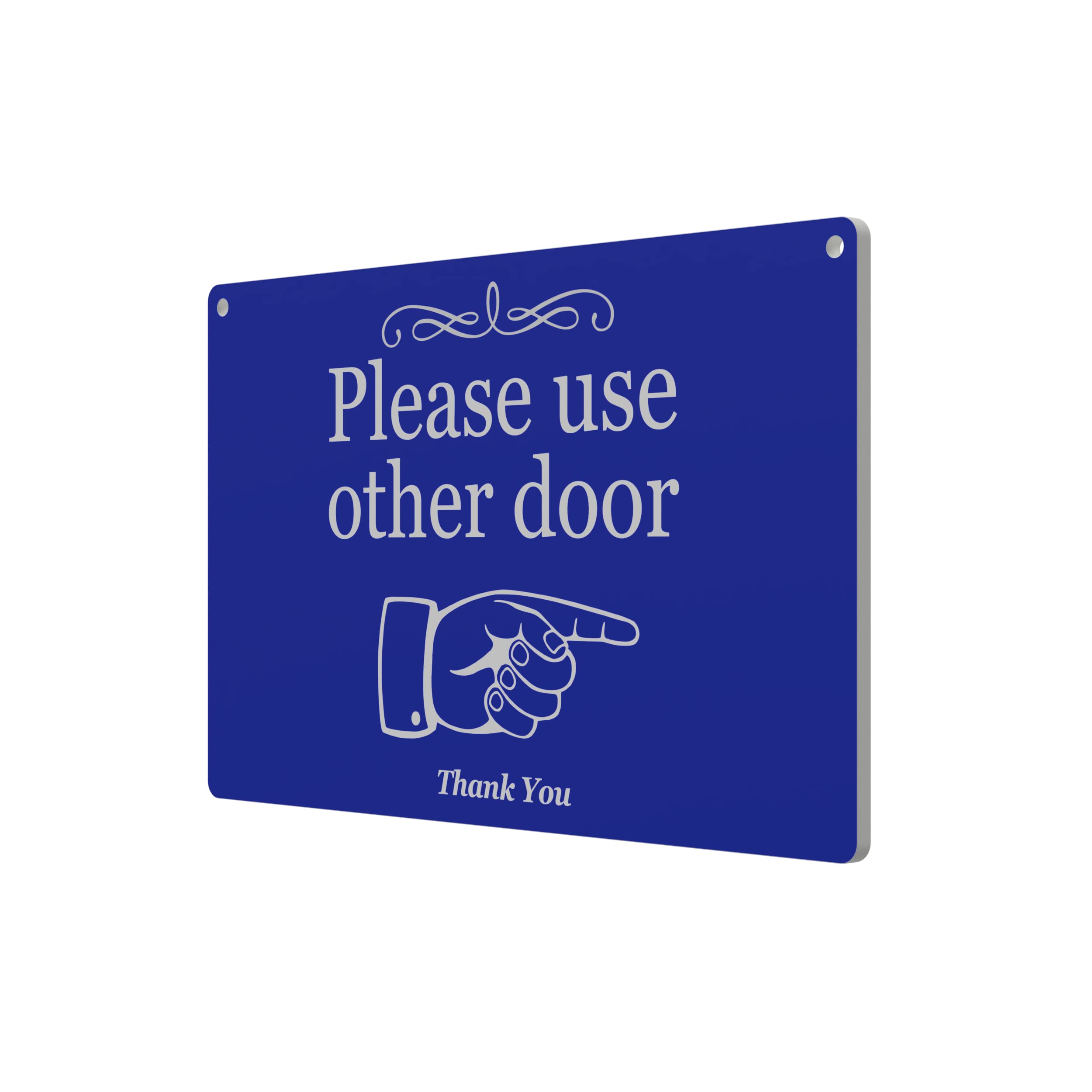 Reversible 'Please use other door' Sign, Double Sided, Arrow, Door Hanging - Image 4