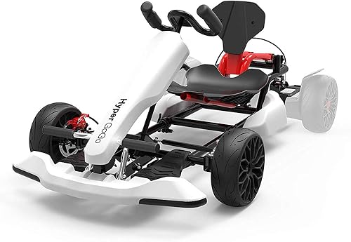 HYPER GOGO Paquete de aeropatineta eléctrica y Gokart accesorio de aeropatineta Go Kart de 85 pulgadas longitud y altura ajustables pedal al aire