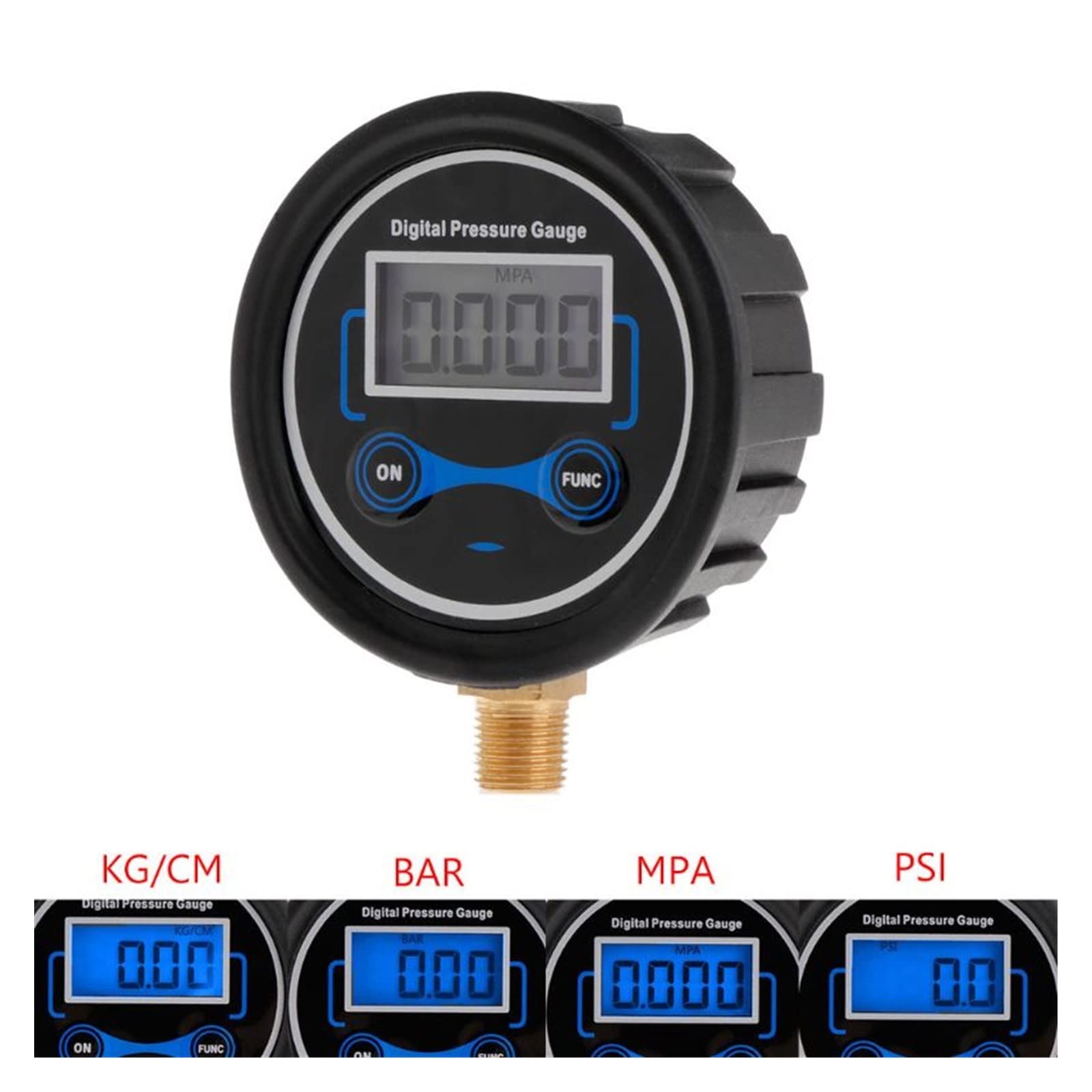 HMTE 0-200PSI LCD Digitale Manometro della Pressione dei Pneumatici Auto Auto Moto Pneumatico Aria PSI Meter 1/8 "NPT Estere Misura per Auto Camion Moto