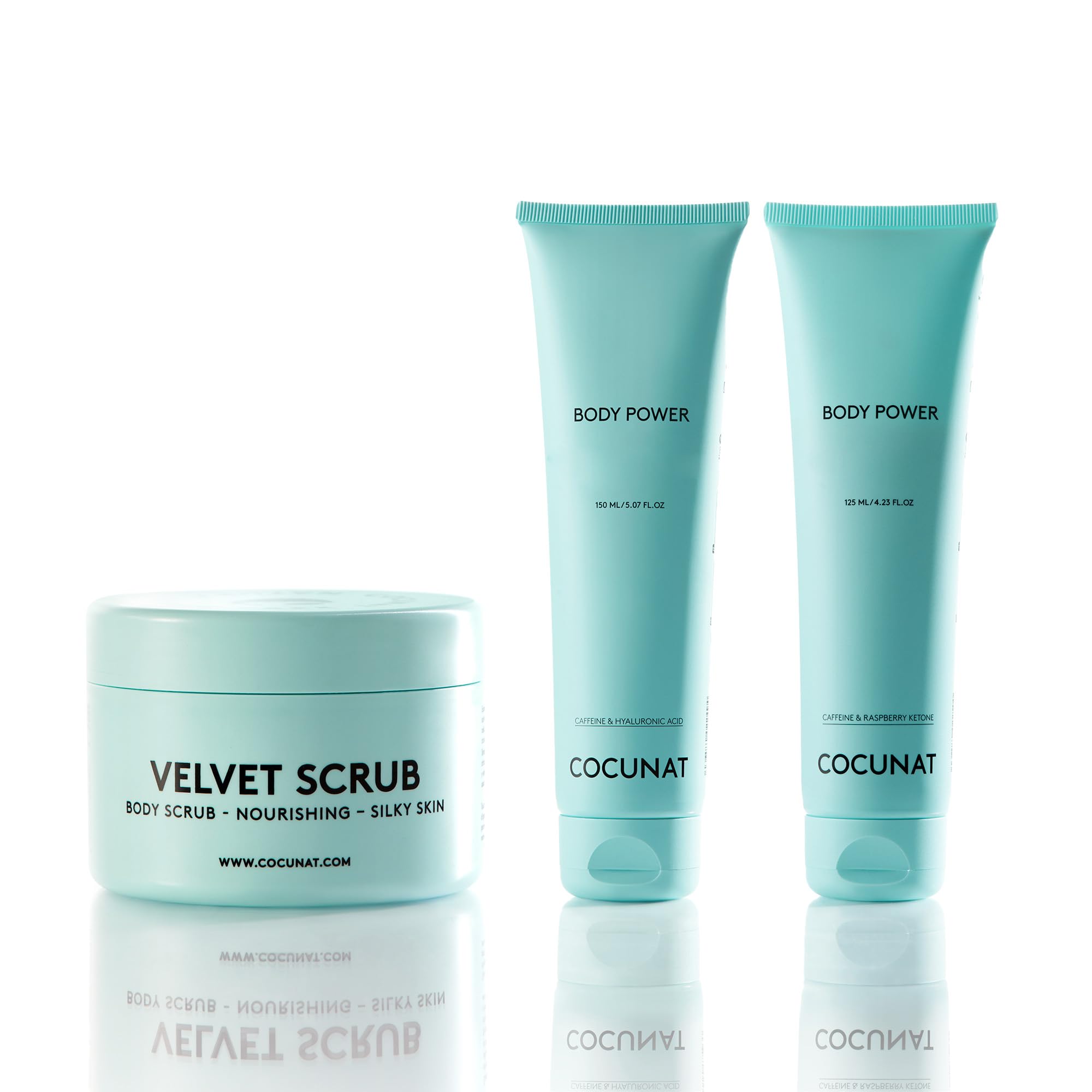 COCUNAT Pack Body Power + Exfoliante Corporal Reafirma y Suaviza la Piel | Body Power + Exfoliante Corporal. Piel firme, lisa y renovada. Reafirma, exfolia y suaviza. Ingredientes naturales, vegano.