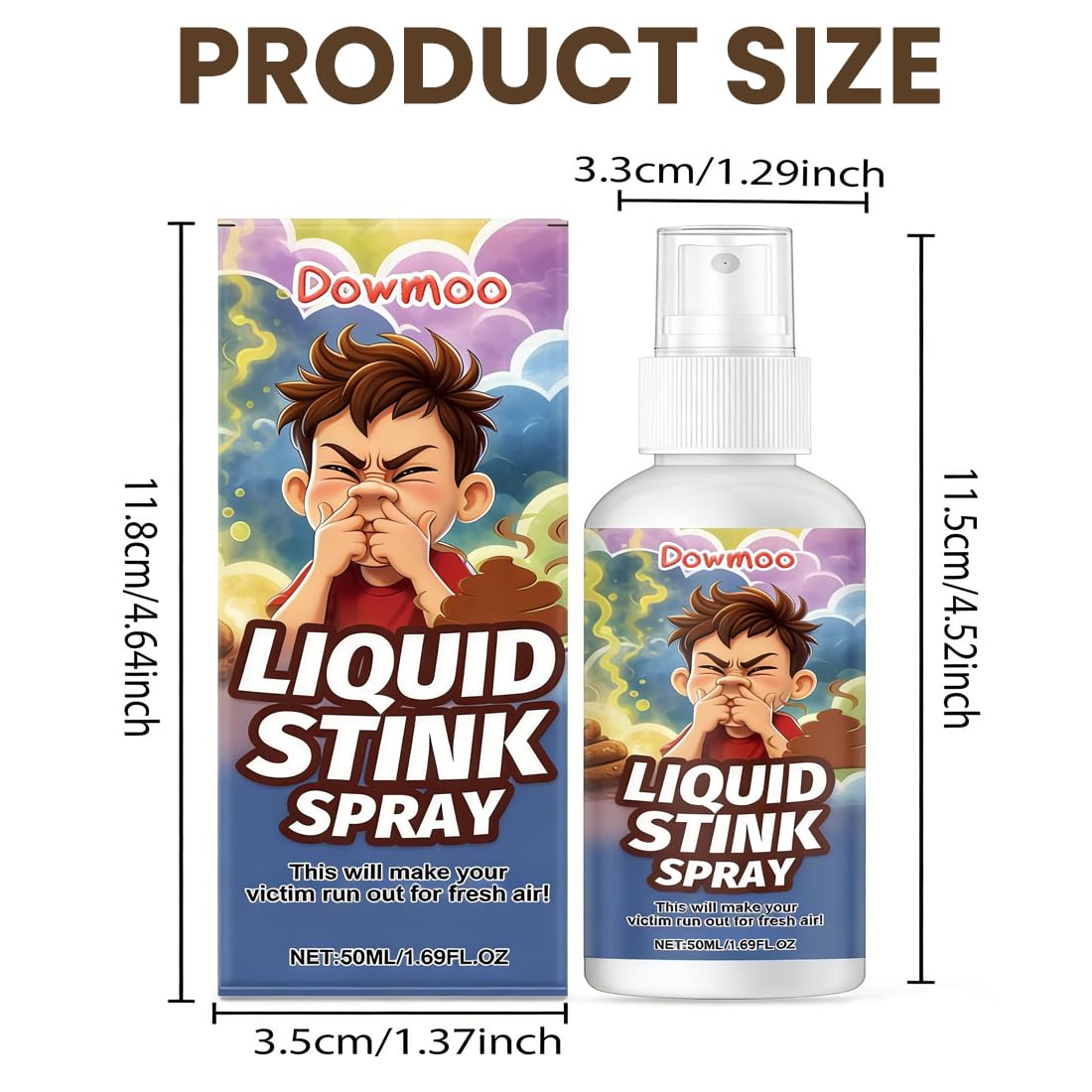 Spray Scoreggia Puzzolente Scherzo, Fart Spray Liquido Prank con Odore Forte, Gadget Divertente per Party Halloween, Scherzi per Adulti